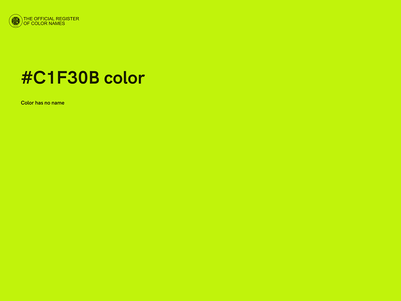 #C1F30B color image