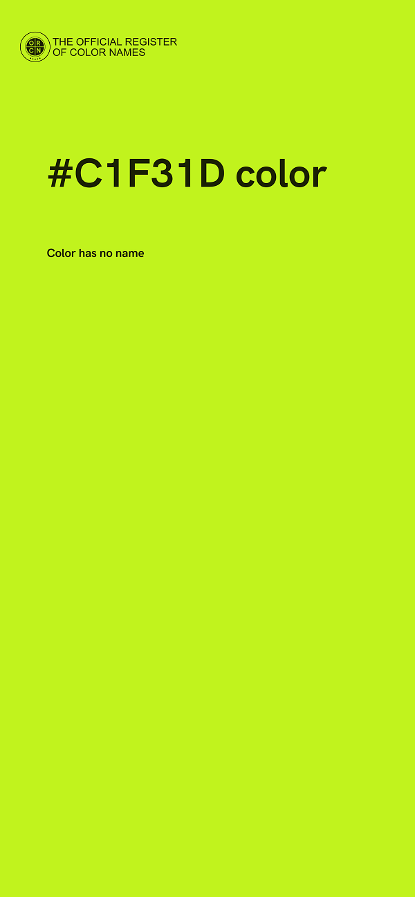 #C1F31D color image