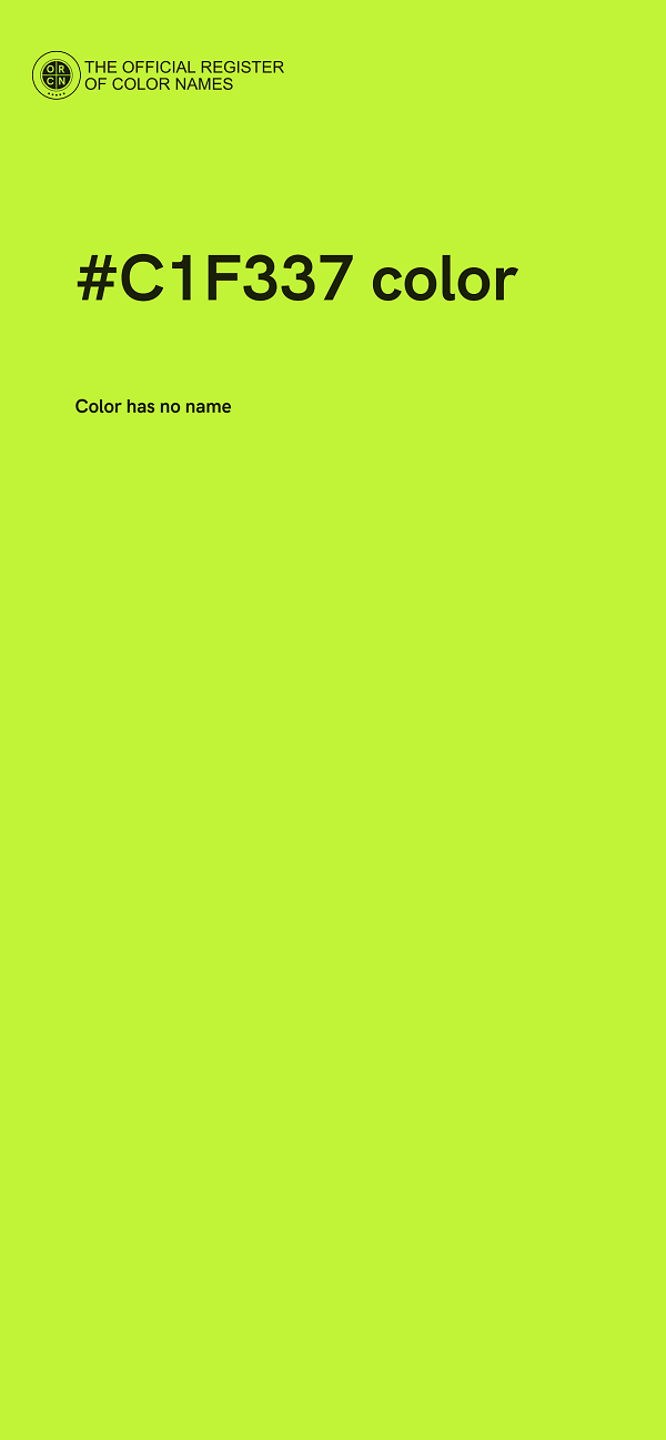 #C1F337 color image
