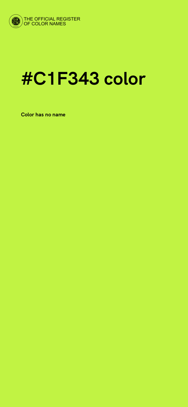 #C1F343 color image