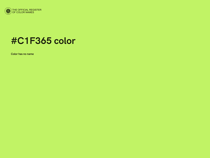 #C1F365 color image