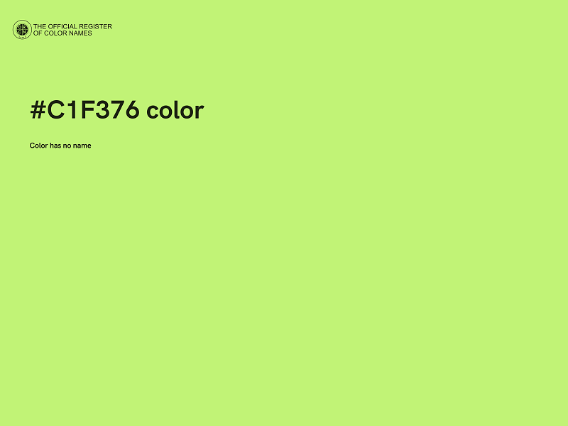 #C1F376 color image