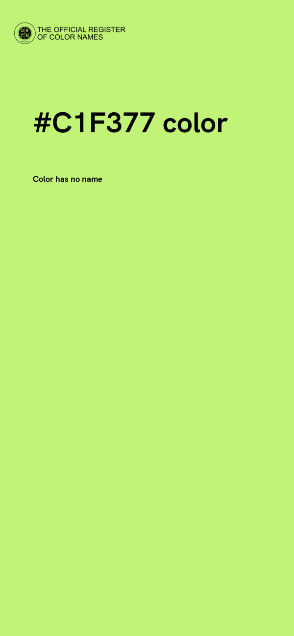 #C1F377 color image