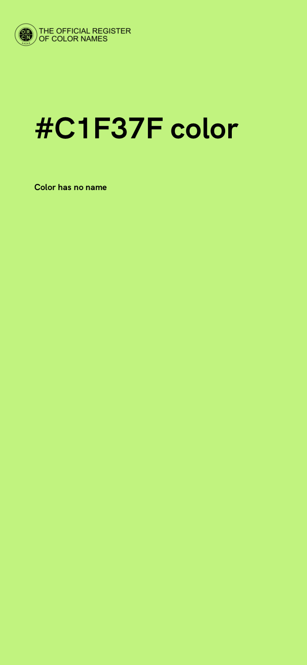 #C1F37F color image