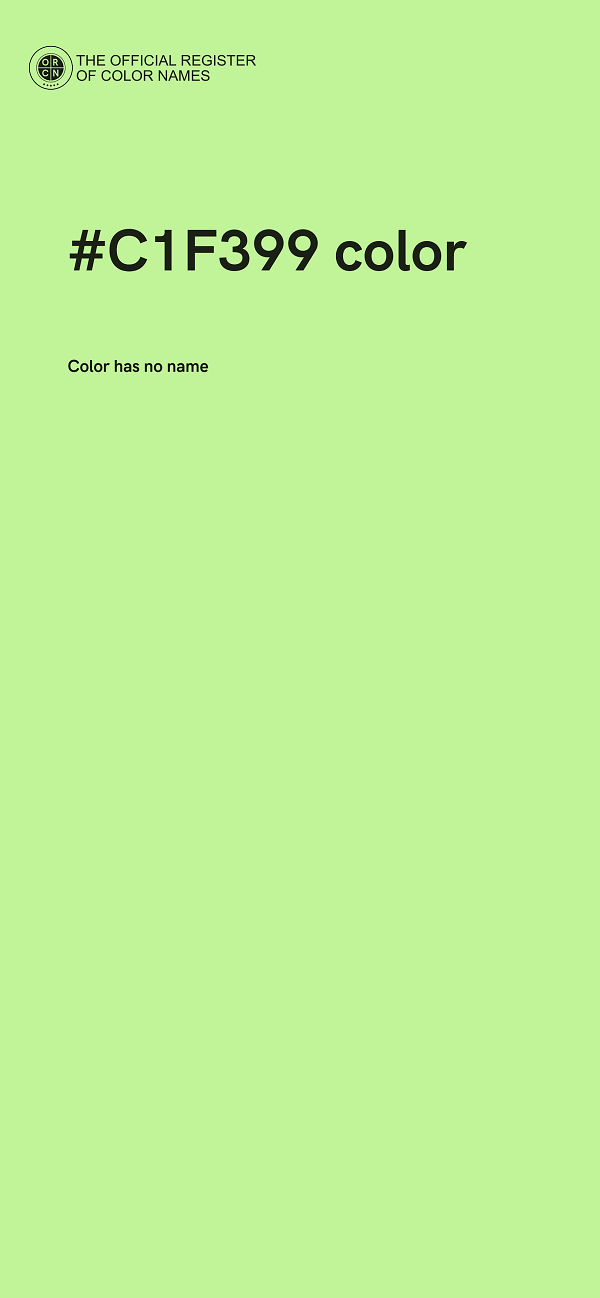 #C1F399 color image