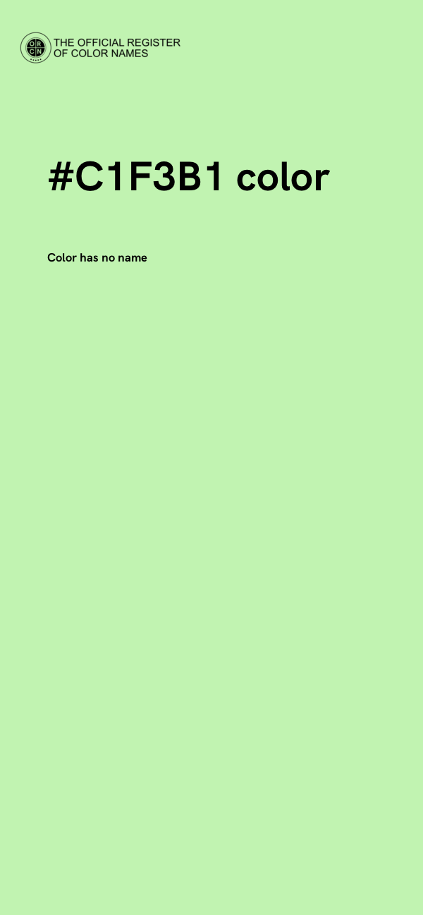 #C1F3B1 color image