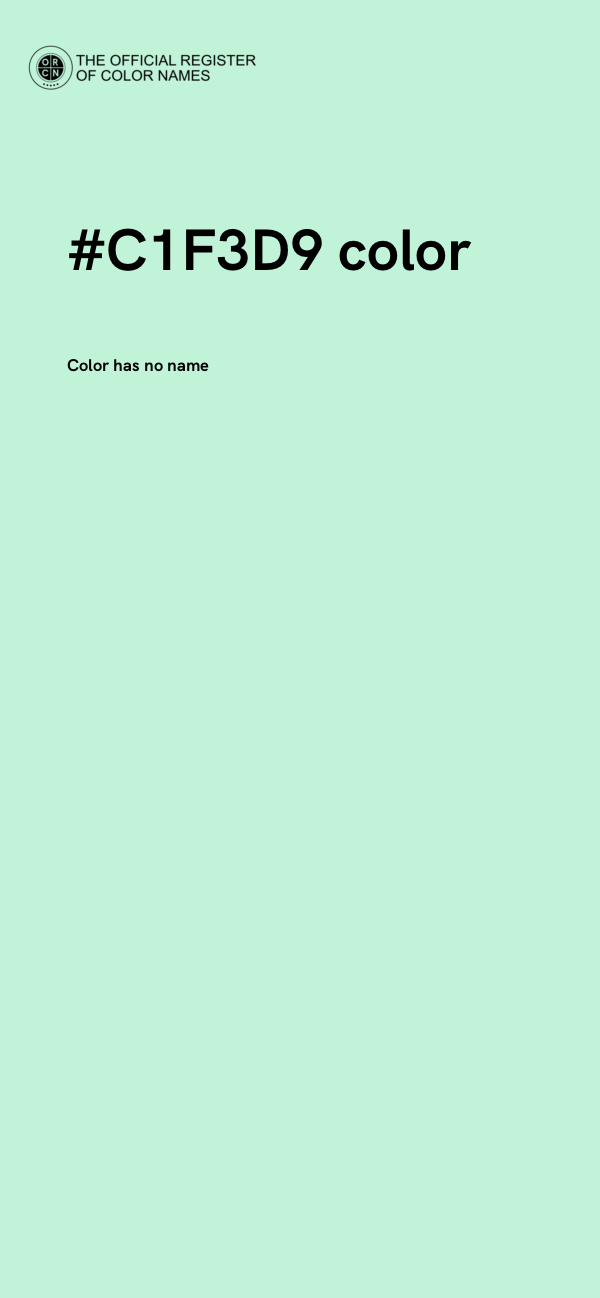 #C1F3D9 color image