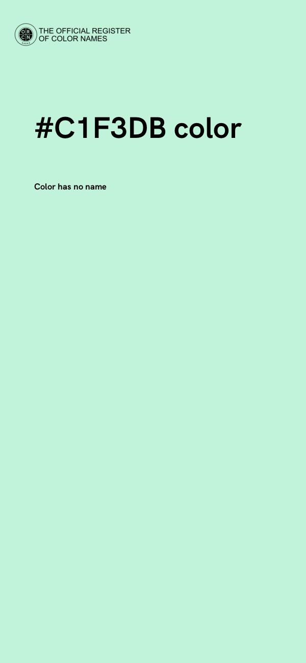 #C1F3DB color image