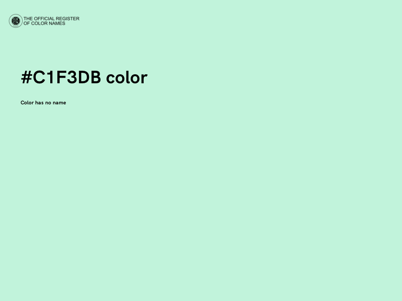 #C1F3DB color image