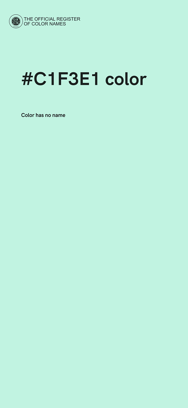 #C1F3E1 color image