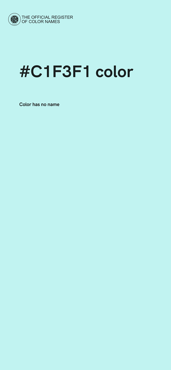 #C1F3F1 color image