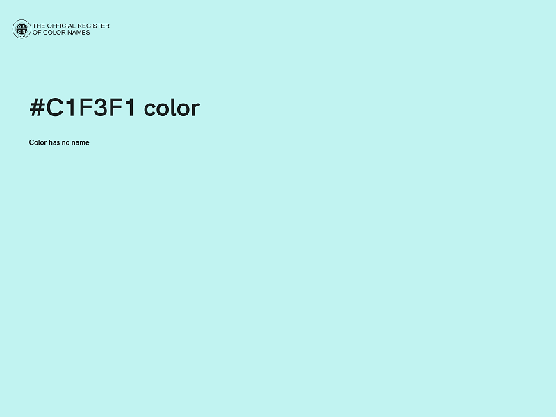 #C1F3F1 color image