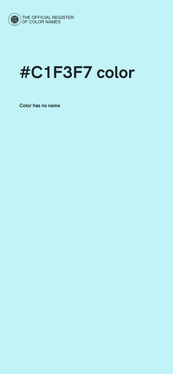 #C1F3F7 color image