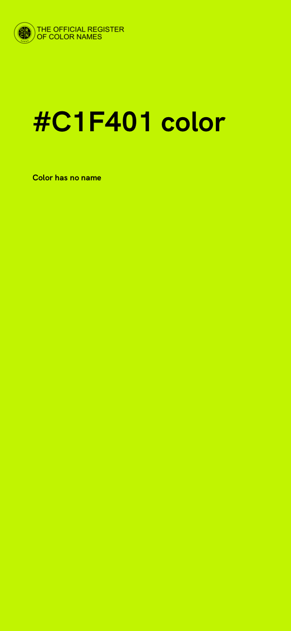 #C1F401 color image