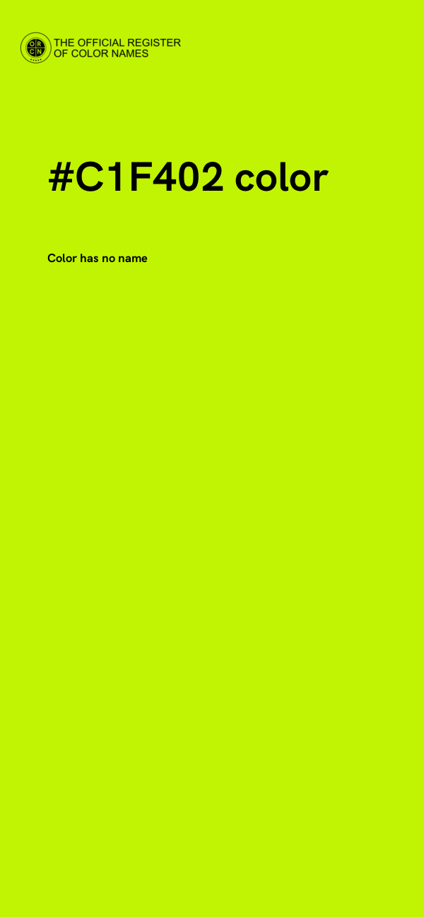 #C1F402 color image