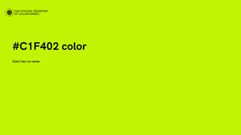 #C1F402 color image