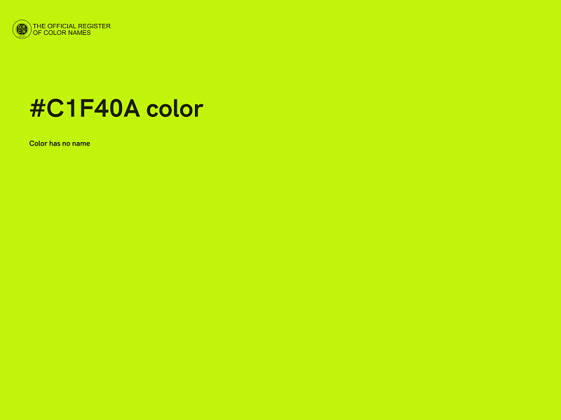 #C1F40A color image