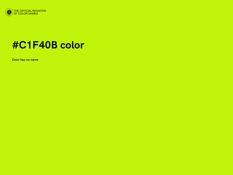 #C1F40B color image
