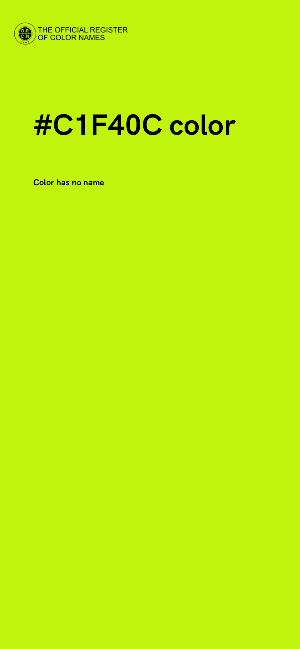 #C1F40C color image