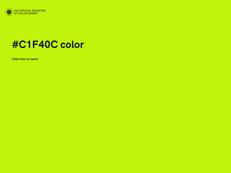 #C1F40C color image