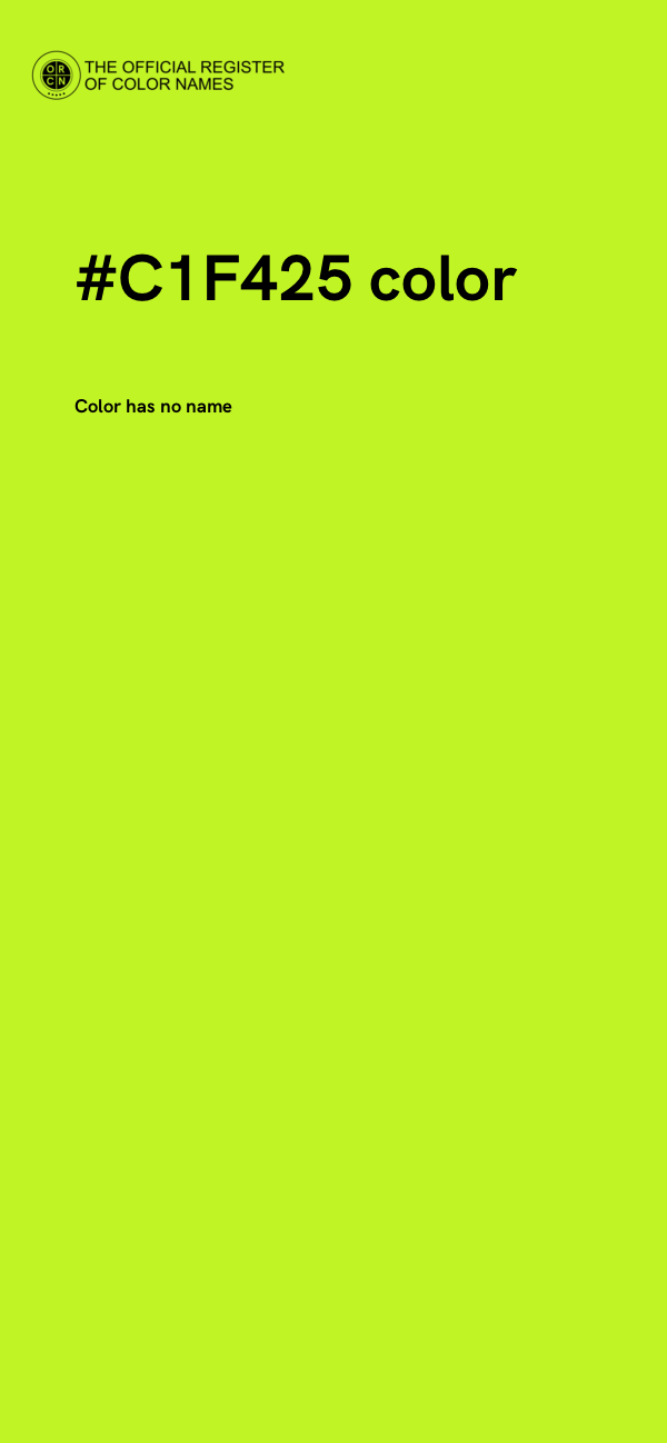 #C1F425 color image