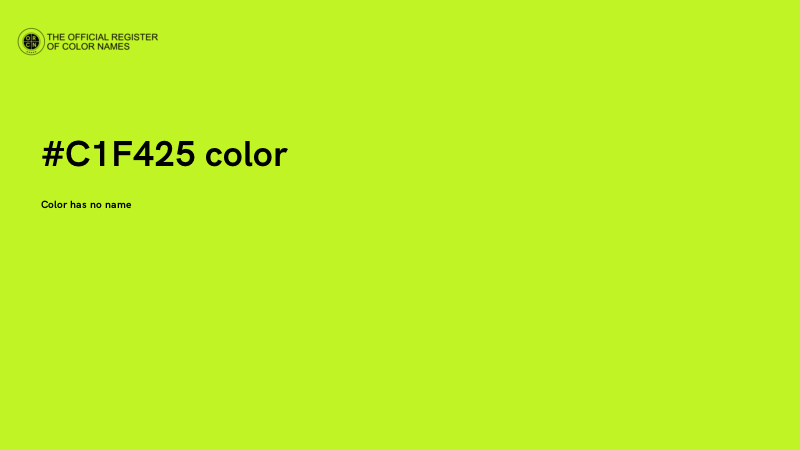 #C1F425 color image