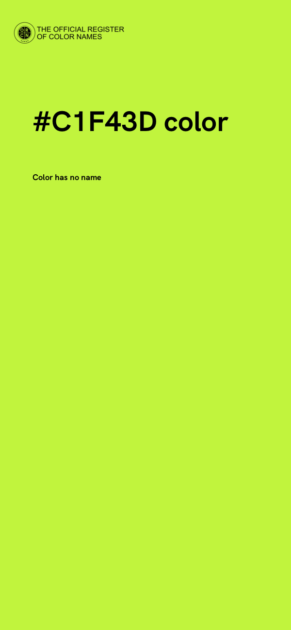 #C1F43D color image