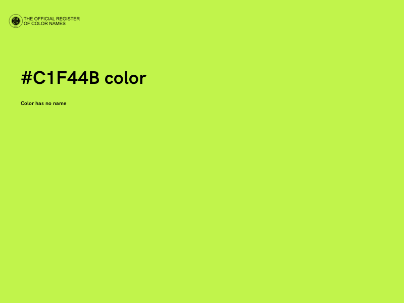#C1F44B color image