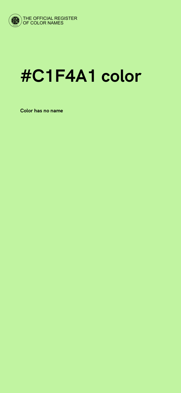 #C1F4A1 color image