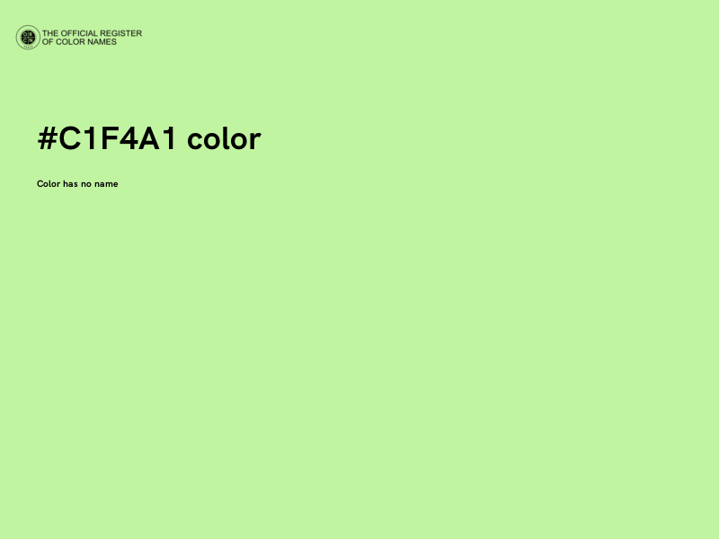 #C1F4A1 color image