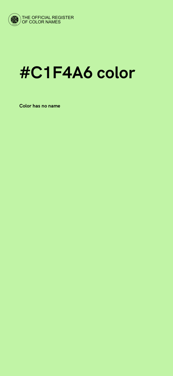 #C1F4A6 color image