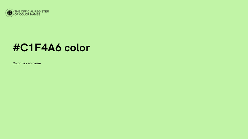 #C1F4A6 color image
