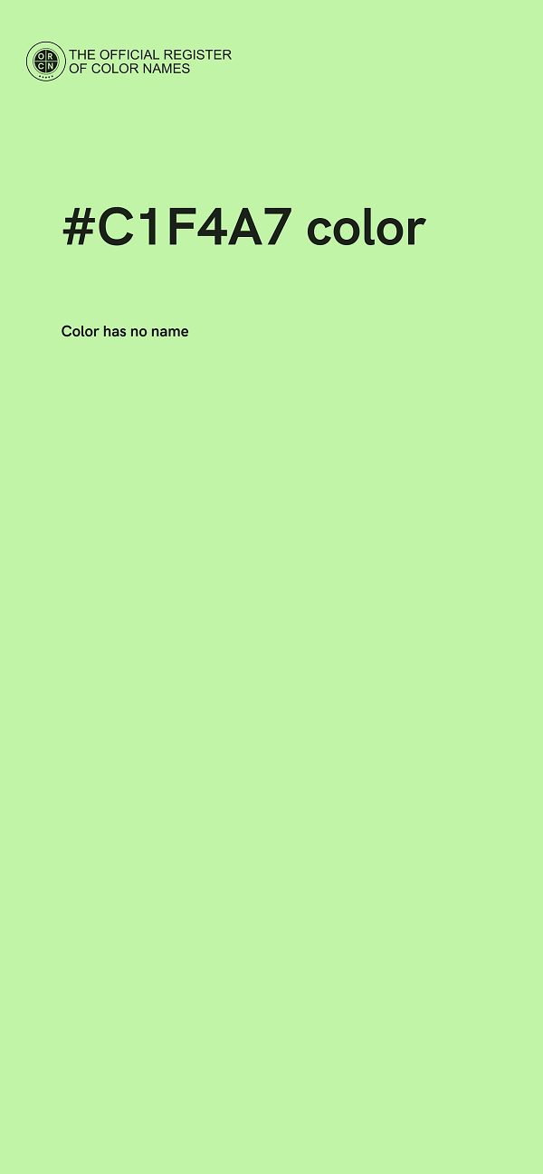 #C1F4A7 color image