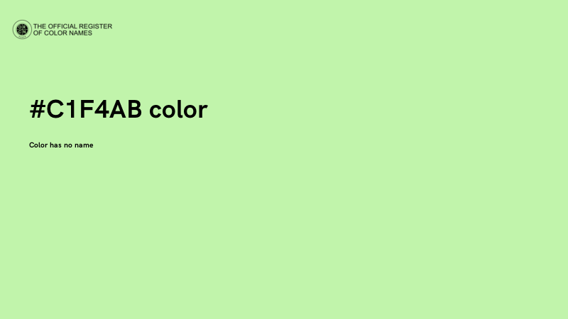 #C1F4AB color image