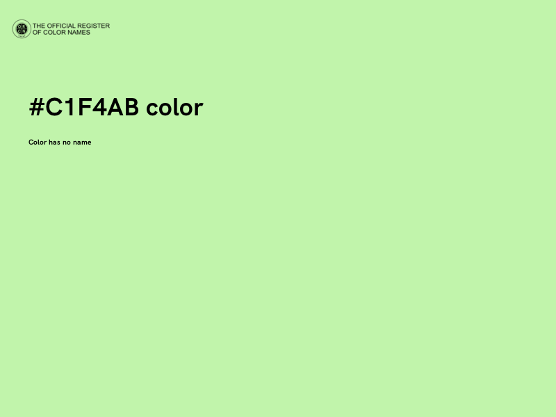 #C1F4AB color image