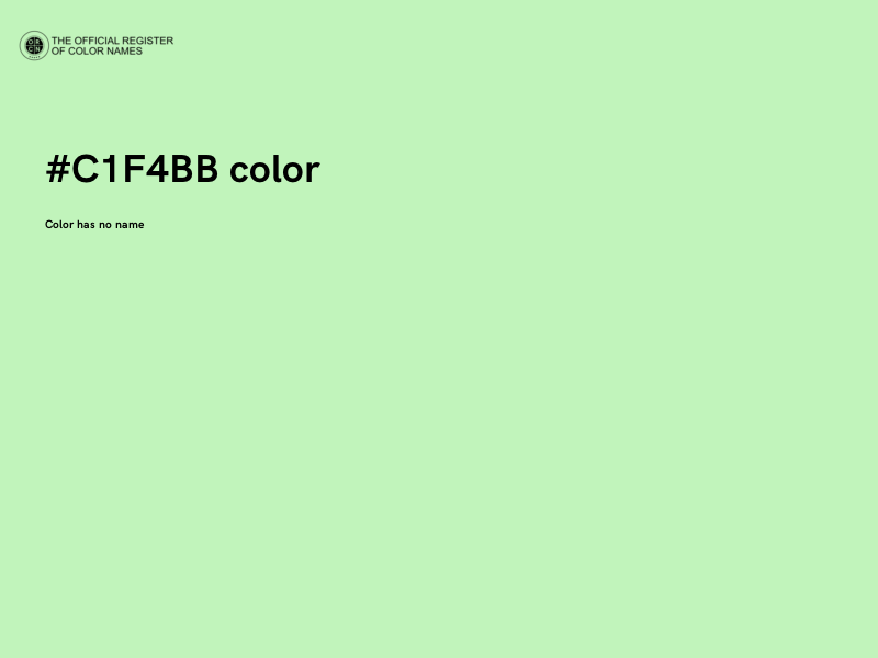 #C1F4BB color image