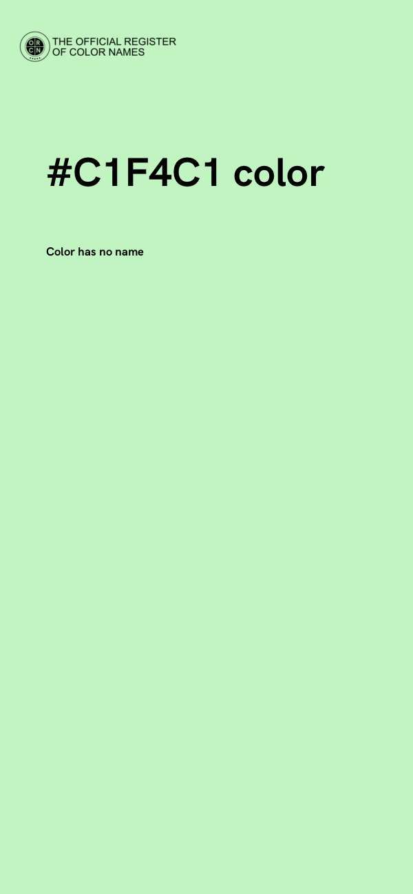 #C1F4C1 color image
