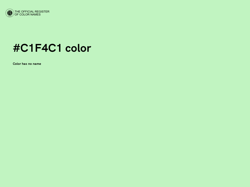 #C1F4C1 color image