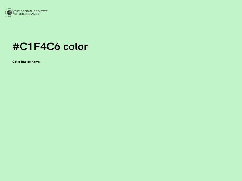 #C1F4C6 color image