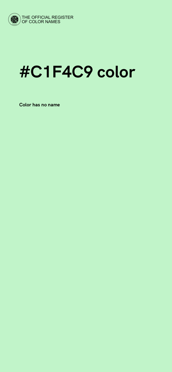 #C1F4C9 color image