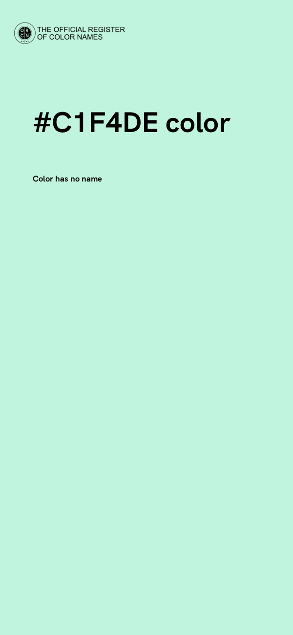 #C1F4DE color image