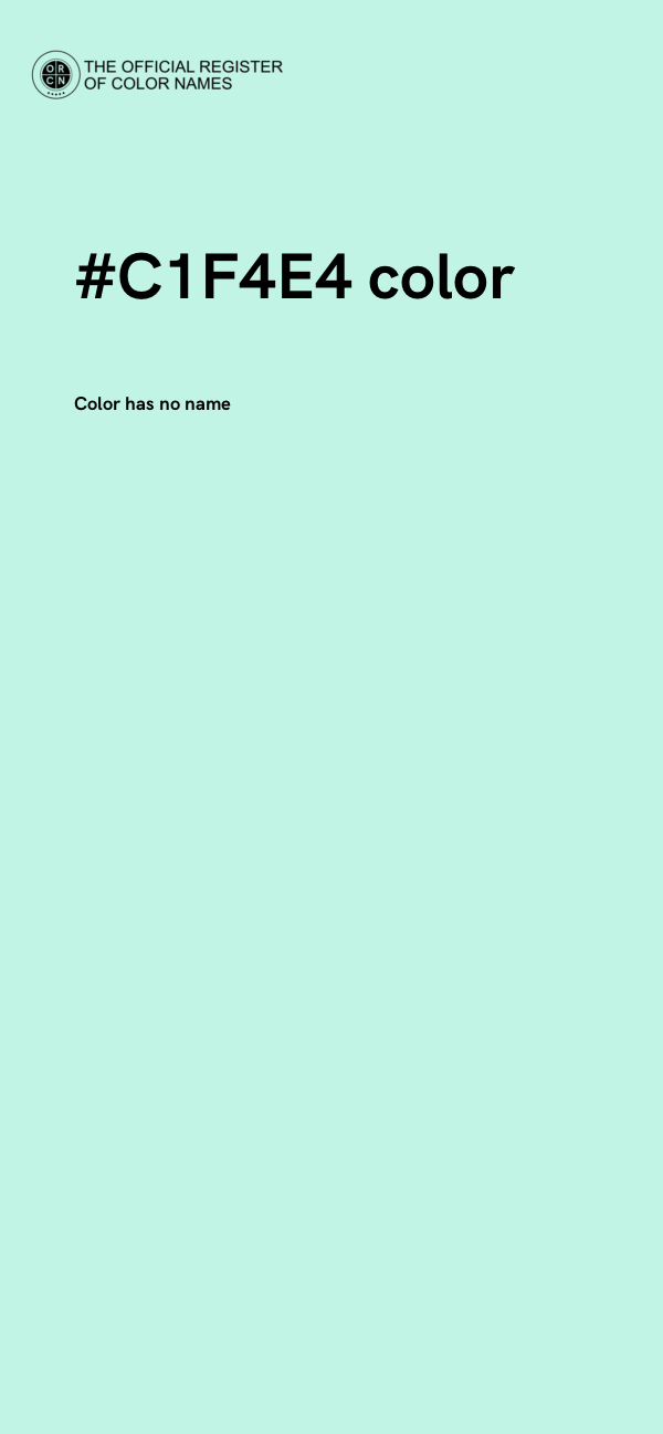 #C1F4E4 color image