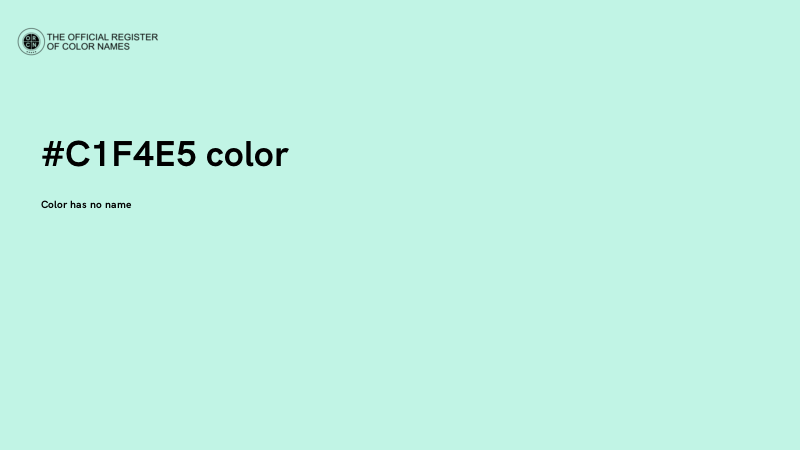 #C1F4E5 color image