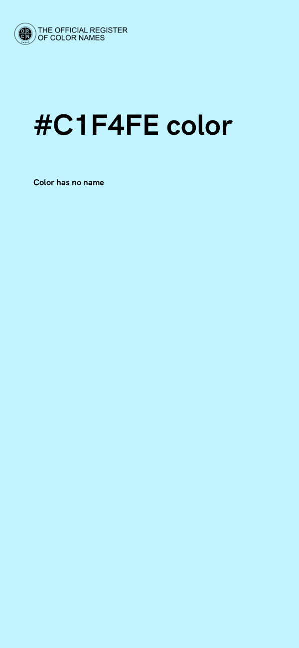 #C1F4FE color image