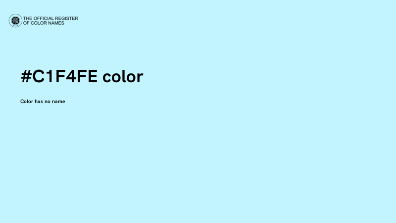 #C1F4FE color image