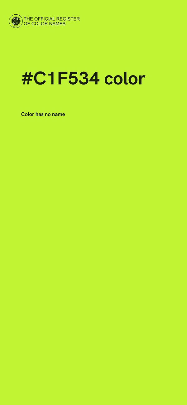 #C1F534 color image