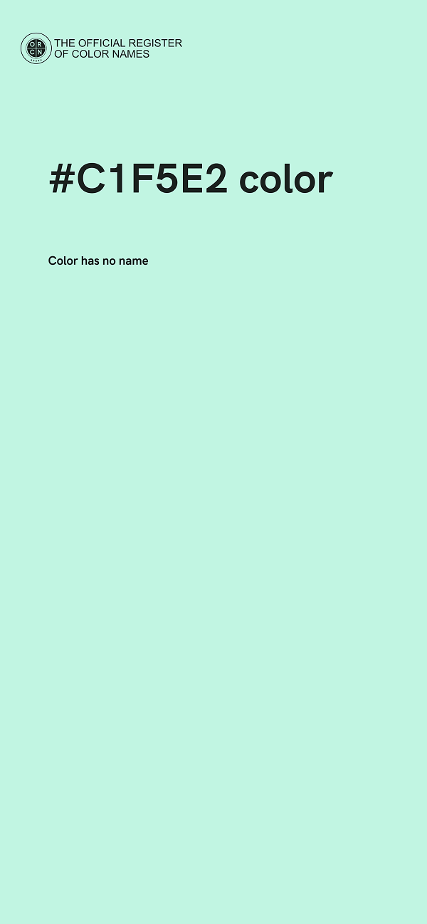 #C1F5E2 color image