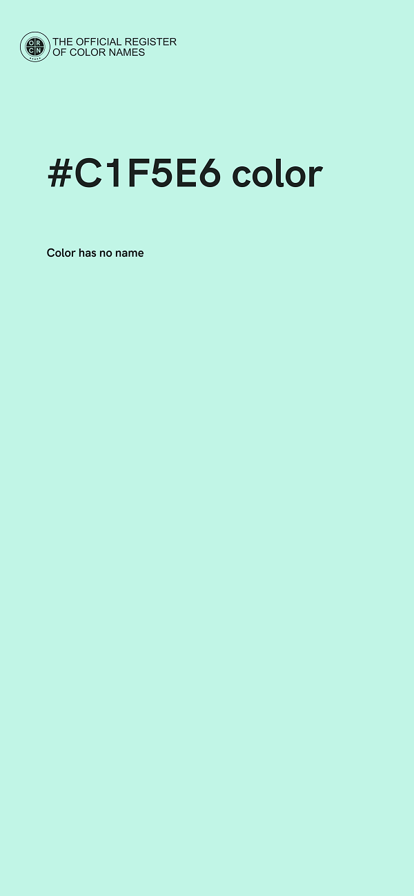 #C1F5E6 color image