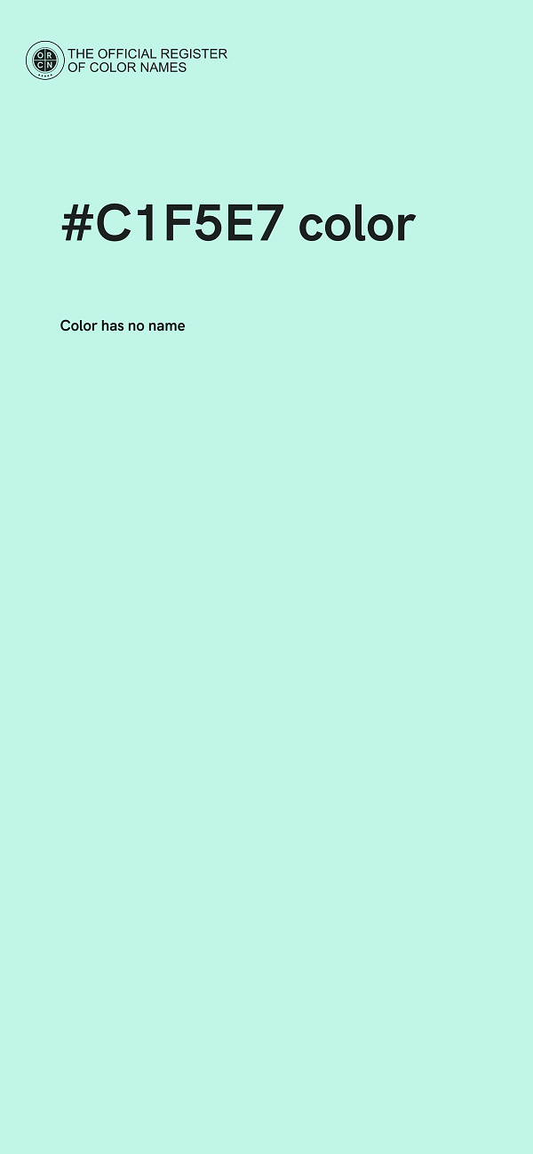 #C1F5E7 color image