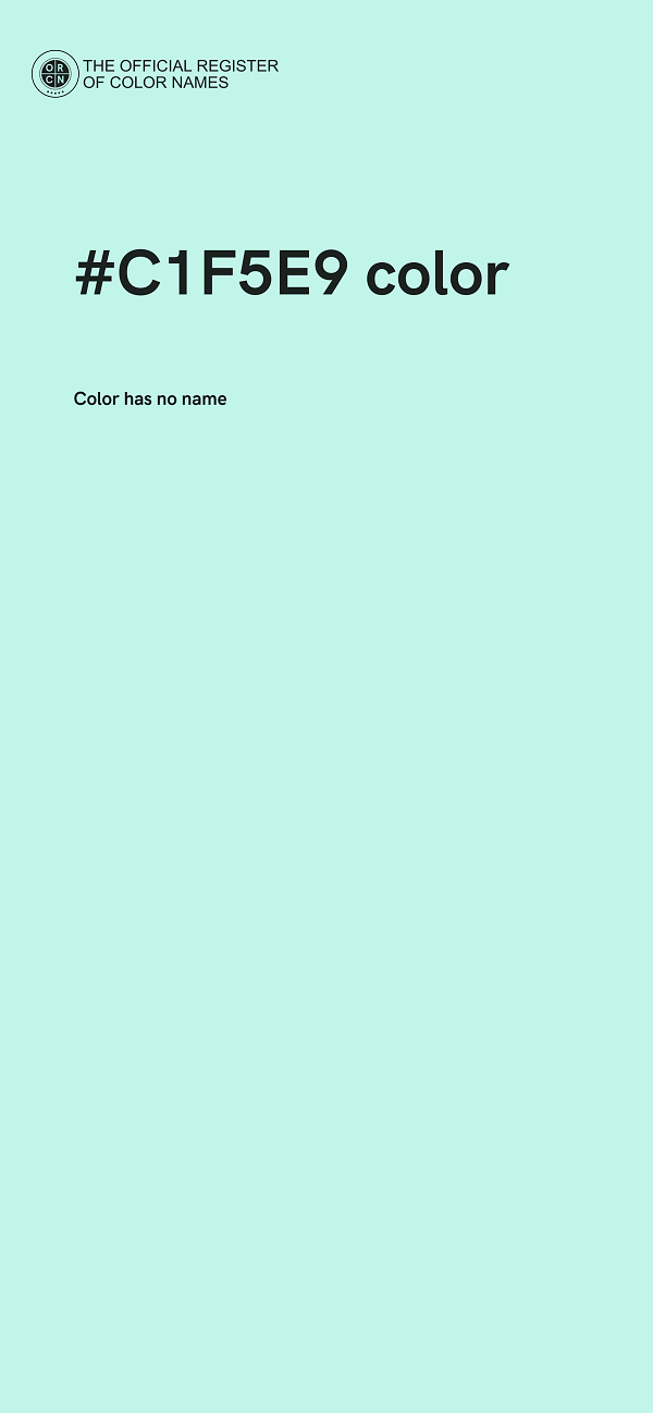 #C1F5E9 color image